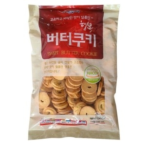 신흥제과  행복버터쿠키 1KG 버터과자 버터링 군것질 사무실간식 아이간식
