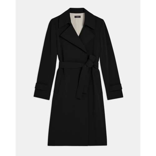 띠어리 더글로리 송혜교 블랙코트 ory Oalane Trench Coat in Admiral Crepe