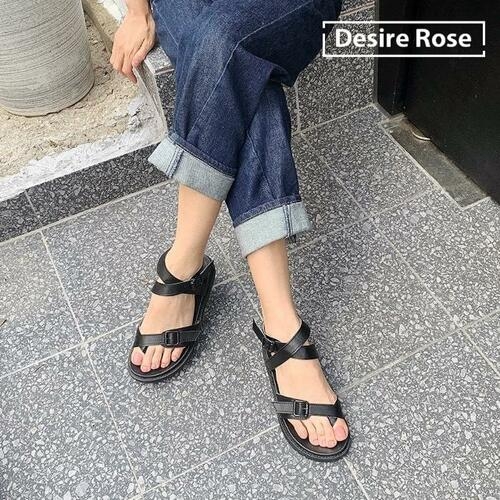 디자이어로즈  디자이어로즈  20대 30대 여성 캐주얼 가죽샌들 TAS0242