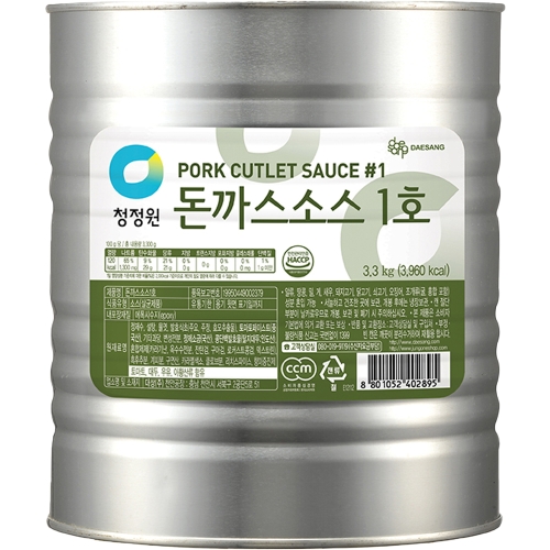 청정원 돈까스소스 1호 3.3kg