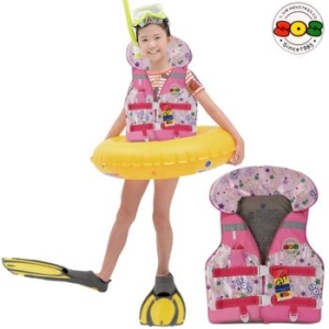 SOS 유아동 구명조끼 오리패밀리 고급형