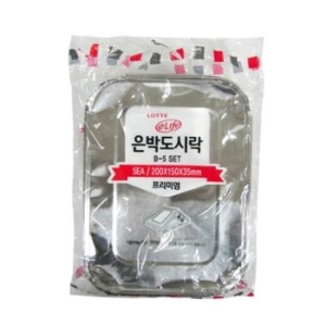 롯데알미늄 이라이프 은박도시락 B-5