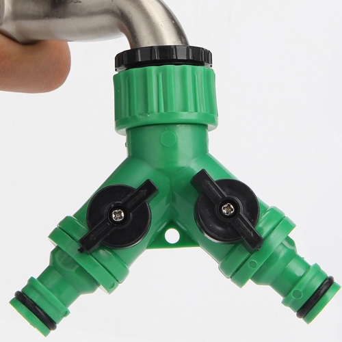 에코벨  양방향 Y자형 2구 수도꼭지 연결구 세차 호스 커넥터