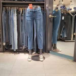 잠뱅이 여 기본워싱 중청 스트레이트진 JN1DIG982