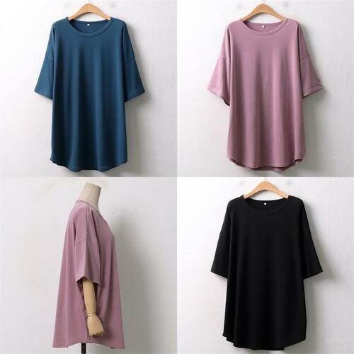 아이우먼 위쉬몰 WW 다크톤라운드박스티 9383H008  빅사이즈 사이즈에서 자유로운 그녀~