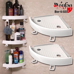 오션  버티고 원터치 선반 무타공 욕실 코너선반