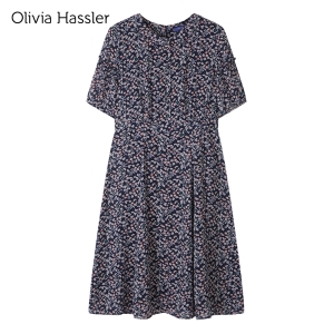 올리비아하슬러 OHBMOP202_반팔 플로럴 원피스