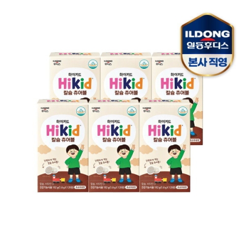 일동후디스 후디스 하이키드 칼슘 츄어블 1.6g*120정