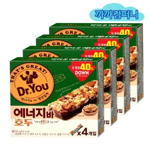 오리온 닥터유 에너지바 호두 4팩x4케이스