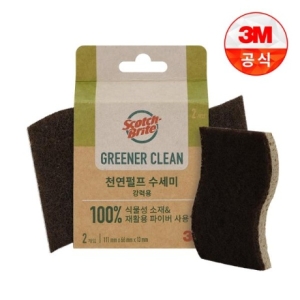 3M 스카치브라이트 그리너클린 천연펄프 강력용 수세미