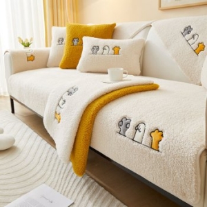 자연앤리빙 리진 가위바위보 양털소파패드 4인용 90X240cm