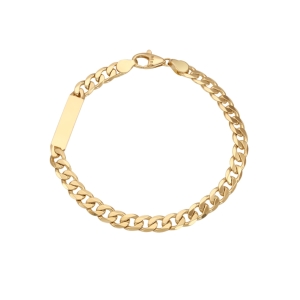 미니골드  주얼리 14k 미니바 체인 팔찌 M 남녀공용 BLEM4076_MA