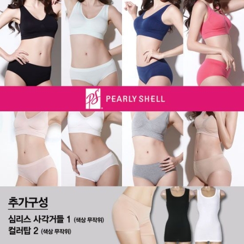 펄리쉘 여성 NEW AIRS 노와이어 시즌3 트렌디라인 브라팬티 4종세트 + 베이직라인 브라팬티 4종세트