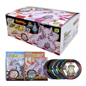 포켓몬스터 파워블랙화이트 스핑딱지 1박스 18개 딱지 고무딱지