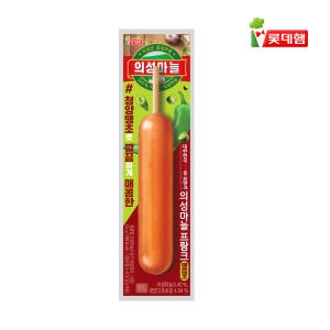 롯데웰푸드 롯데햄 의성마늘 프랑크 매콤땡초 65g