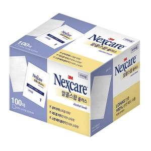 3M 넥스케어 알콜스왑 플러스 100매입 알콜솜 소독솜