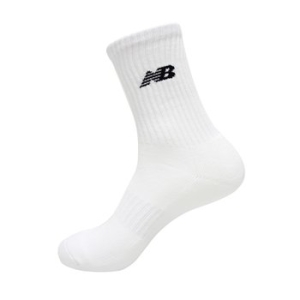 뉴발란스  NB 크루삭스 2팩 스포츠 양말 남성 남자 장목 2켤레 세트 화이트 NBGEBBB101-10