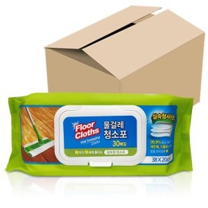 샤인  실속형 물걸레 청소포 대형 30매