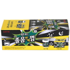 롯데제과  롯데 졸음껌 용기+리필2 297g 잠깨는 츄잉껌