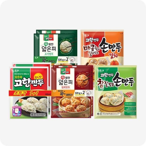 해태제과 해태 고향만두 3종 세트 고기만두 김치만두 손만두 - 에누리 가격비교