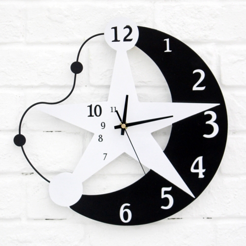 에코벨  인테리어벽시계 별이빛나는밤에