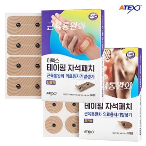 아텍스 자석패치 동전 더블형 세트 동전80매, 더블형36매 근육통 통증 자석파스