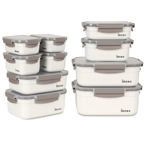 인콕 스텐콕 크림 스텐 밀폐용기 28호 세트