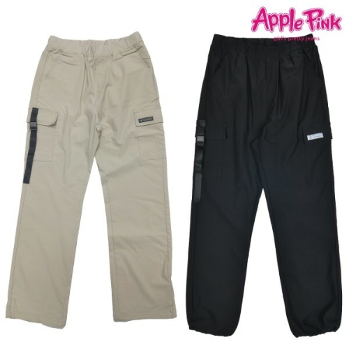 애플핑크 밑단 조임 카고 팬츠 APP0Q108GS