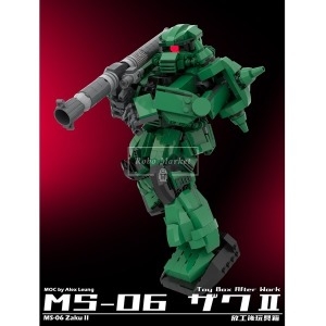 레고  무비 호환 건담 Zaku mech 메카 전투 로봇 세트 MOC-MS06 자쿠 신제품 창작