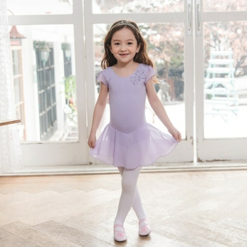 베베샤 로라 발레복 유아 여아 주니어 쉬폰치마 블랙 핑크 바이올렛 3종