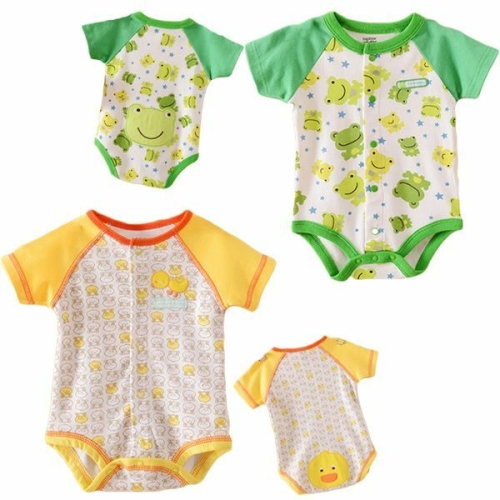 메이커키즈 개구리병아리 반팔 바디슈트 300049