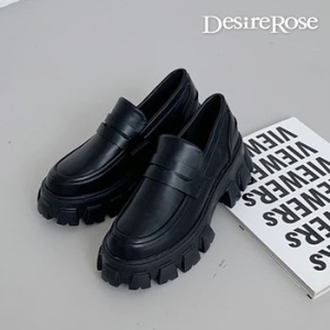 디자이어로즈 여성 어글리통굽 키높이 페니로퍼 6cm S6064035