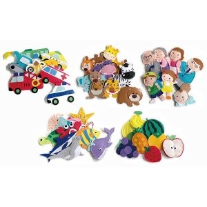 노리터보드 유아 펠트 자석 놀이 교구 장난감 6종