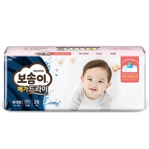보솜이 메가드라이 팬티형 특대형-여아용