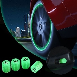 렉서스  자동차 타이어 밸브 캡 야광 코어 커버 용 UX250h RX450h CT200h RX400h NX300h RX350 RX300