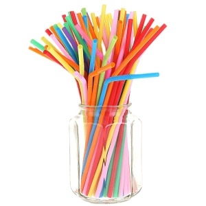 자바라  플라스틱 빨대 5mm 스트로우 100개