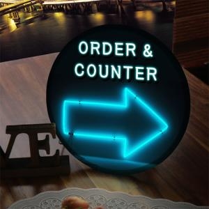 꾸밈  LED액자25R_네온글씨주문과계산_LED사인홍보조명무드등
