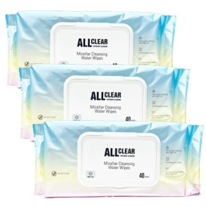 더페이스샵 올클리어 미셀라 클렌징 워터 티슈 40매