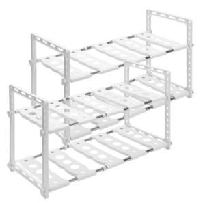 다다리빙  폭조절 싱크인선반 2단 1+1 /싱크대 하부장 정리대 주방 프라이팬 정리 선반