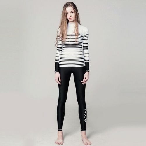아르고  MULTI STRIPE 여성래쉬가드워터레깅스 상하의 세트 WTL009BK+WBL009BK