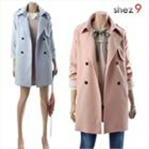 쉬즈넘버나인 나인 더블 트렌치코트