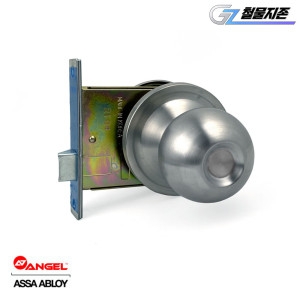 원형 현관문손잡이 통로형 레치있음 방화문 철문 현관정 문고리 도어락 문손잡이 스텐 실린더 교체