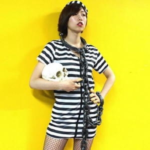 스투피드  죄수복 원피스