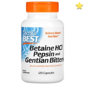 닥터스베스트 베타인 HCL 펩신 및 젠티안 비터스 120캡슐