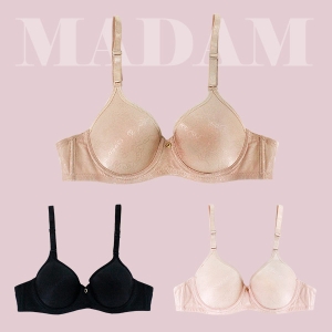 럭셔리 플라워 패턴 스판 몰딩 브라 C컵 LBR777C 스판몰드, 부인용