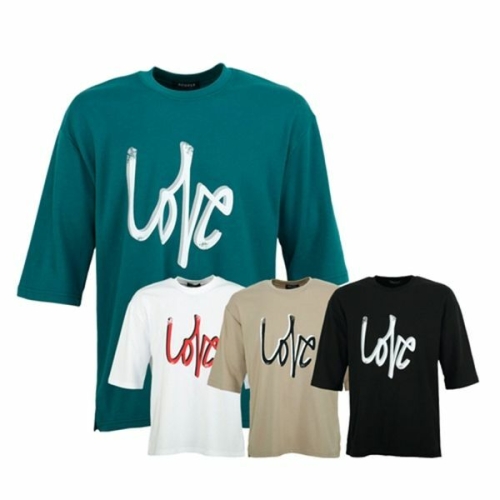 뉴이스트 남성 러브 칠부 티셔츠 MCTNS5019