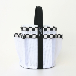 제이커스  체커보드 7포켓 꽃가방 JE6MWH019B 21cm x 19cm x 23cm x 13.5cm 화이트