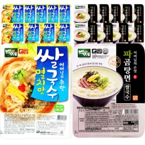 백제  멸치맛쌀국수10개 + 파곰탕면10개