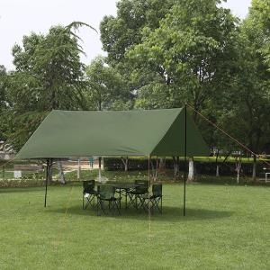 트리  2M 그늘막타프+폴대세트 자외선차단 방수 렉타타프