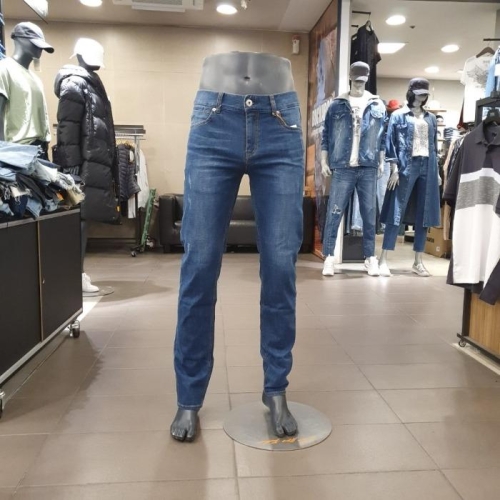 잠뱅이 남성 기본 바이오스톤워싱 일자데님 AK1DIG11